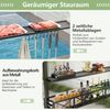 Grillpavillon mit Doppeldach &Seitenregalen &Metallkorb Grillüberdachungen Grillunterstand Braun Bild 3