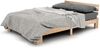Bett 140×200 cm aus Massivholz mit Lattenrost, natur Bild 2