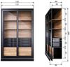 Vitrine James Schwarz aus Kiefernholz Bild 5