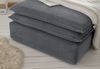 Loveseat Pesaro in grau Cord Set inkl. Hocker Bild 4