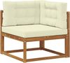 vidaXL Outdoor-Sofagarnitur 5 pcs Natur und Creme 3382568 Bild 4