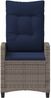 vidaXL Gartenstuhl 2 pcs Grau und Marineblau 56 x 60 x 112 cm 42026837 Bild 5