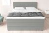 99rooms Madagaskar Boxspringbett Kunstleder MADRYT Hellgrau 160x200 cm Taschen-Federung Bild 5