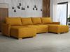 Ecksofa Fernik U mit Schlaffunktion und Bettkasten, schmale Armlehne (Farbe: Soul 10) Bild 2