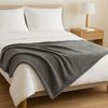 Julido Kuschlig weiche Kuscheldecke 150x200cm Wohndecke Tagesdecke Anthrazit Bild 2