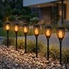 6er Set LED Solar-Steckleuchte, Stanzungen, schwarz, H 49,5 cm Bild 4
