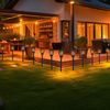 6er Set LED Solar-Steckleuchte, Stanzungen, schwarz, H 49,5 cm Bild 2