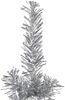 vidaXL Künstlicher Halb-Weihnachtsbaum Ständer Schlank Silbern 240 cm 344598 Bild 5