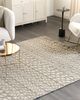 Teppich Wolle sandbeige 160 x 230 cm Kurzflor ALUCRA Bild 3