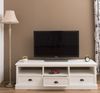 Massive TV Bank weiß im Landhausstil 180 cm Bild 2