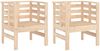 vidaXL Gartenstühle 2 Stk. 61,5x53x71 cm Massivholz Kiefer 825128 Bild 2