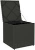 vidaXL Kissenbox mit Speicher Schwarz 50 x 50 x 50 cm Poly-Rattan 365408 Bild 4