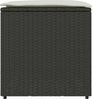 vidaXL Kissenbox mit Speicher Schwarz 50 x 50 x 50 cm Poly-Rattan 365408 Bild 5