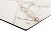Esstisch Edge 200-300x100 Keramik Calacatta Luxe Weiß-Gold-Grau Spider Flachstahl Edelstahl ausziehbar Bild 5