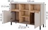 Kommode Marelle Greige/Artisan 120 x 81.3 cm mit 2 Türen Vicco Bild 2