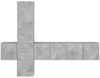 vidaXL 5-tlg. Wohnwand Betongrau Holzwerkstoff 3216460 Bild 5