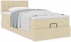 vidaXL Ottoman-Bett mit Matratze Creme 90x200 cm Stoff 3311599 Bild 5