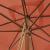 vidaXL Sonnenschirm mit Holzmast Terrakotta 300x300x273 cm 363196 Bild 5
