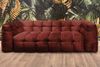 KAWOLA Sofa ROSARIO 2-Sitzer Velvet bordeaux 68 x 105 x 207 cm Bild 2