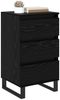 vidaXL Sideboard mit Schubladen Schwarz Eichen-Optik Holzwerkstoff 881716 Bild 3