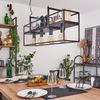 hofstein Pendelleuchte »Valfabbrica« moderne Hängelampe aus Metall in Schwarz, ohne Leuchtmittel, Hängeleuchte m. Schirm in Gitter-Optik als Ablagefläche, E27 Bild 5