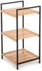 Raburg Standregal Küchenregal, Bambus, Kava, 3 Böden, für Flur, Schlafzimmer oder Bad, modernes Design Bild 4