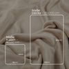Bettwäsche Cashmere Touch Beige / Taupe 80x80+135x200 cm Bild 2