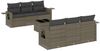 vidaXL 7-tlg. Garten-Sofagarnitur mit Kissen Grau Poly Rattan 3252247 Bild 2