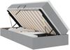 vidaXL Aufbewahrungsbett mit Matratze Hellgrau 90 x 190 cm Polyester 3370194 Bild 2