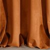 Eurofirany 'VILLA' Vorhang, Samtvorhänge, Velours Blickdicht, Rostbraun, KRÄUSELBAND, H270 x B140 cm (1er Pack) Bild 4