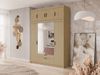 Kleiderschrank Elena 4D mit Spiegel (Farbe: Geölte Eiche, mit Schrankaufsatz) Bild 2