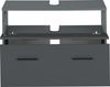 INOSIGN Waschbeckenunterschrank Skara mit Klappe und Schubkasten, schwarze Griffe, Breite 80 cm, Höhe 55 cm Bild 4