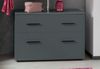 INOSIGN Waschbeckenunterschrank Skara mit Klappe und Schubkasten, schwarze Griffe, Breite 80 cm, Höhe 55 cm Bild 2