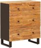 Aufbewahrungs-Sideboard, Kommode Braun 60 x 33 x 75 cm Massivholz Mango j460p Bild 2