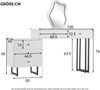 Merax Schminktisch, Kosmetiktisch-Set mit Spiegel und Beleuchtung, ausziehbare Tischplatte, 3-farbige LED-Beleuchtung, (ohne Hocker) Weiß Bild 4