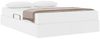 vidaXL Aufbewahrungsbett mit Matratze mit Matratze 2 pcs Weiß Leder 3399609 Bild 3