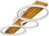 hofstein Deckenleuchte »Caces« dimmbare Deckenlampe aus Metall/Holz in Weiß/Natur, 3000 Kelvin, über herkömmlichen Lichtschalter dimmbar, Holzbalken, LED, 3700 Lumen Bild 2