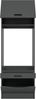 Waschmaschinenschrank (B/H/T: 66x195x68 cm) in anthrazit Nachbildung Bild 3