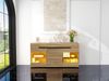 Merax 140cm Sideboard Schrank Modern Wohnzimmer Anrichte Möbel 3 Türen 3 Schubladen Moderne Kommode mit viel Stauraum Bild 3