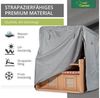 mehr Garten Gartenmöbel-Schutzhülle Premium, Premium Strandkorb-Schutzhülle: 125(B)x100(T)x165/140(H) cm I Abdeckha Bild 3