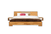 Bett Bento 11 Sonderlänge 200x210 Wildeiche massiv Holzkopfteil und Holzbeine Bild 1