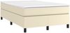 vidaXL Polsterbett Creme 120x200 cm Kunstleder Bild 3