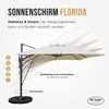 Sonnenschirm sandhell 3 x 4 Meter Bild 4