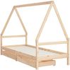 vidaXL Kinderbett mit Schubladen 90x190 cm Massivholz Kiefer 834477 Bild 3