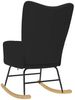 vidaXL Schaukelstuhl Schwarz Stoff 4016791 Bild 5