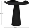 Beistelltisch Atila aus Metall, rundes Design, schwarz, Ø 46 cm, pulverbeschichtet Bild 2