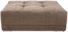 Polsterhocker XXL für Big-Sofa 120x120, Federkern Polstersitz Cord Braun Taupe Bild 4