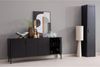 Sideboard Gunnar Kiefer FSC, modern zeitloses Design, mattschwarz, 200 x 44 x 85 cm Bild 2
