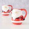 2x Kaffeebecher Nicko 400ml rot Weihnachtsmann-Tasse Glühwein Kakao Pott X-Mas Bild 2