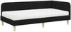vidaXL Eckbettgestell Schwarz 90 x 190 cm Stoff 3394111 Bild 2